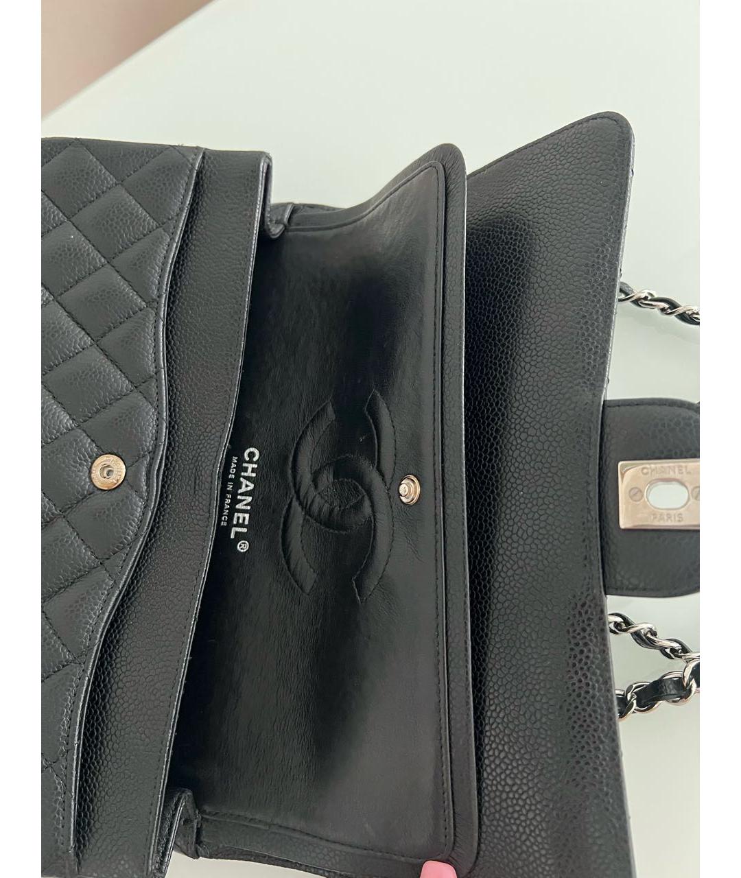 CHANEL Черная кожаная сумка через плечо, фото 5
