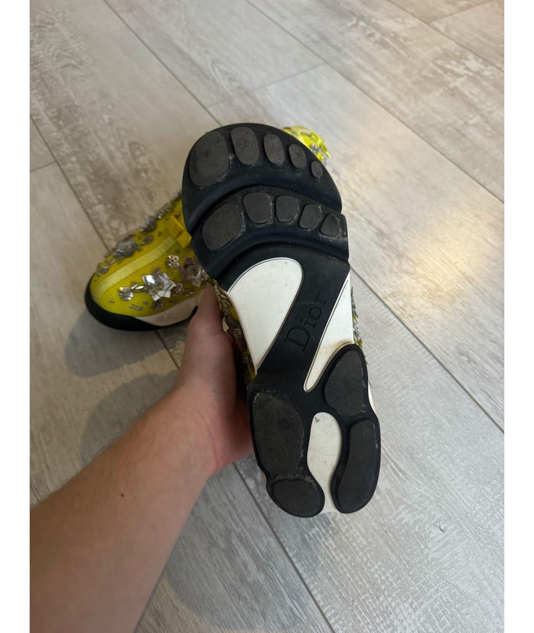 CHRISTIAN DIOR Желтые резиновые кроссовки, фото 5