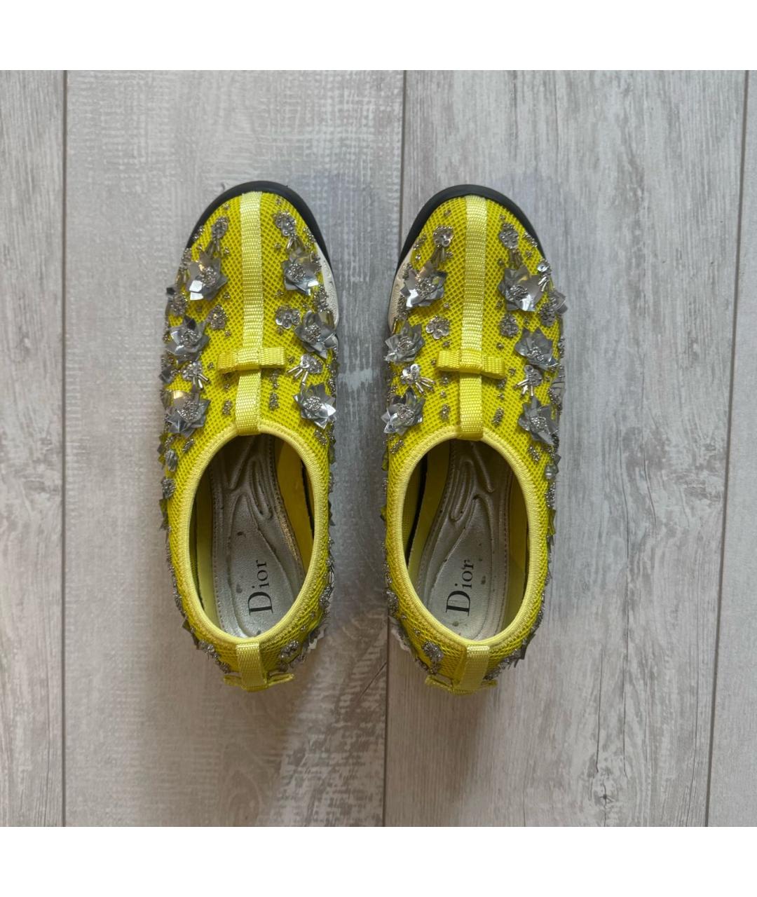 CHRISTIAN DIOR Желтые резиновые кроссовки, фото 3