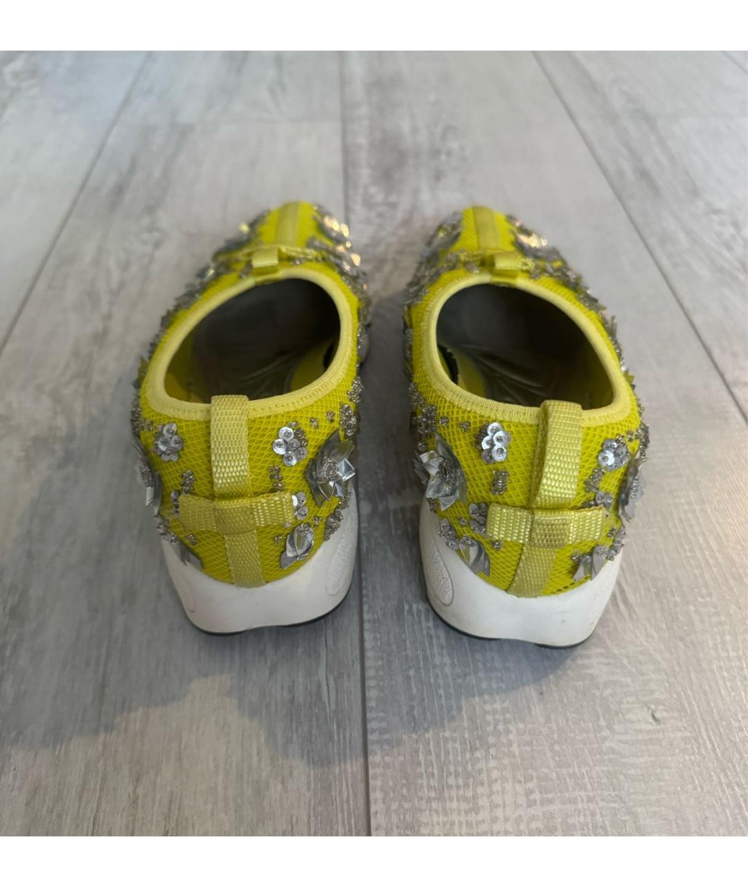 CHRISTIAN DIOR Желтые резиновые кроссовки, фото 4