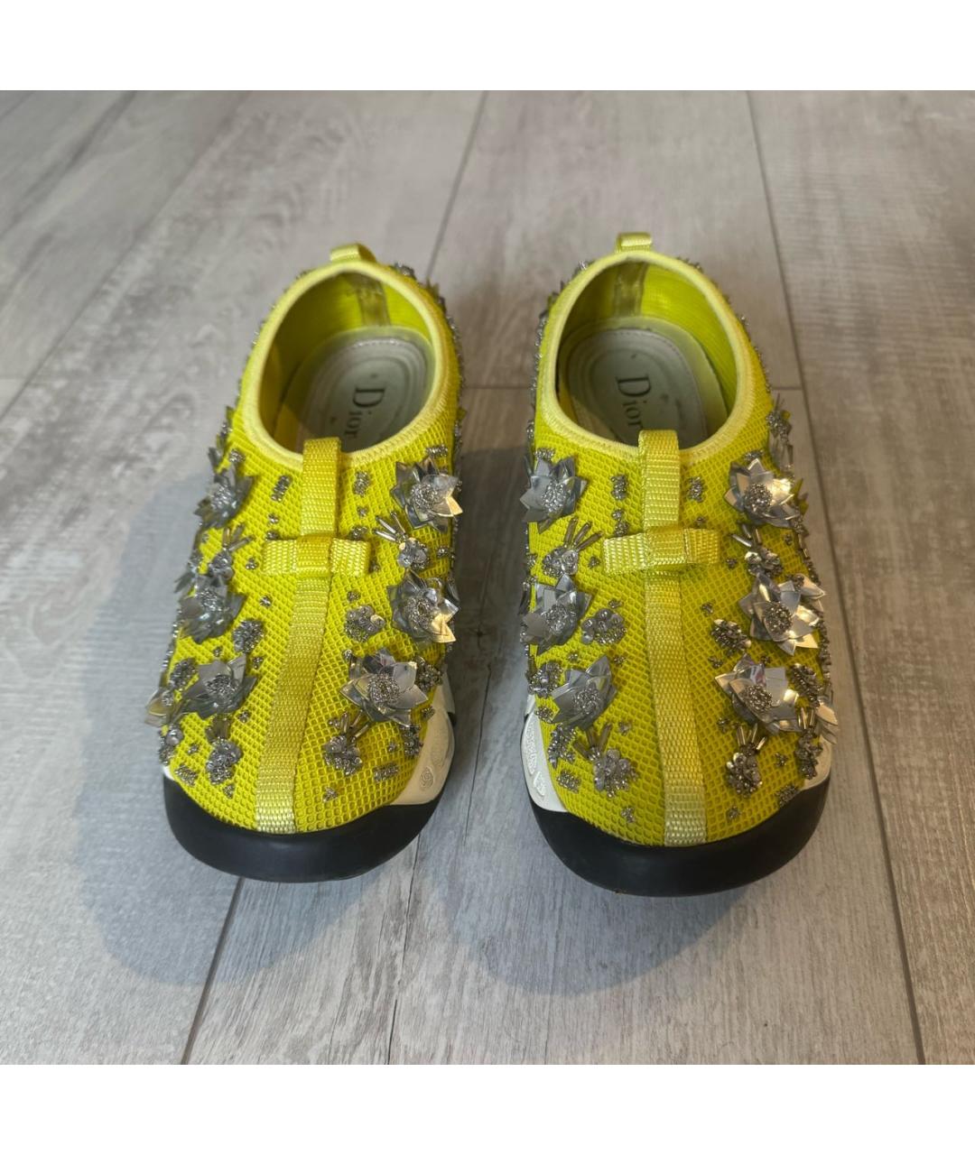 CHRISTIAN DIOR Желтые резиновые кроссовки, фото 2