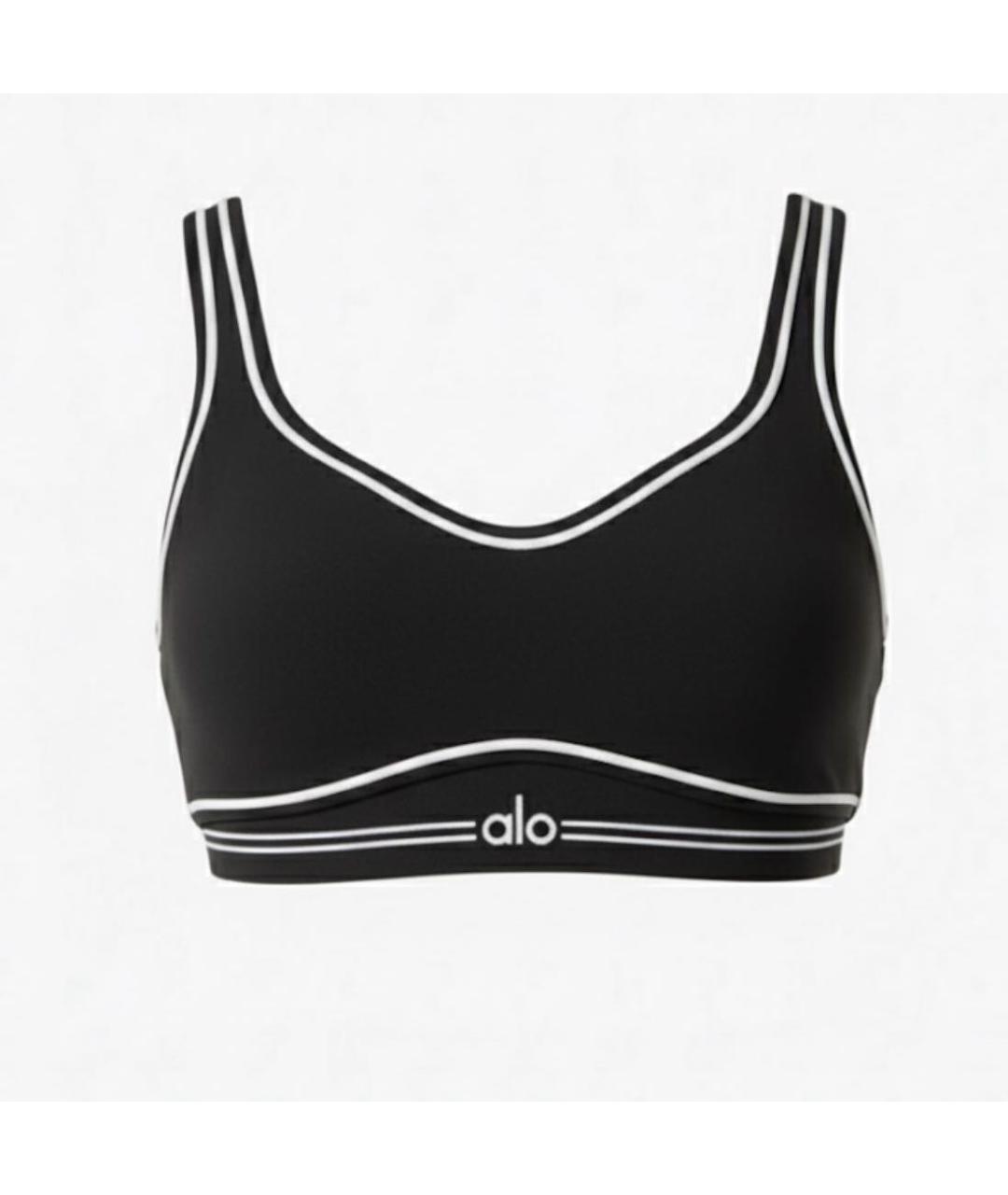 ALO YOGA Черный хлопко-эластановый спортивные костюмы, фото 7