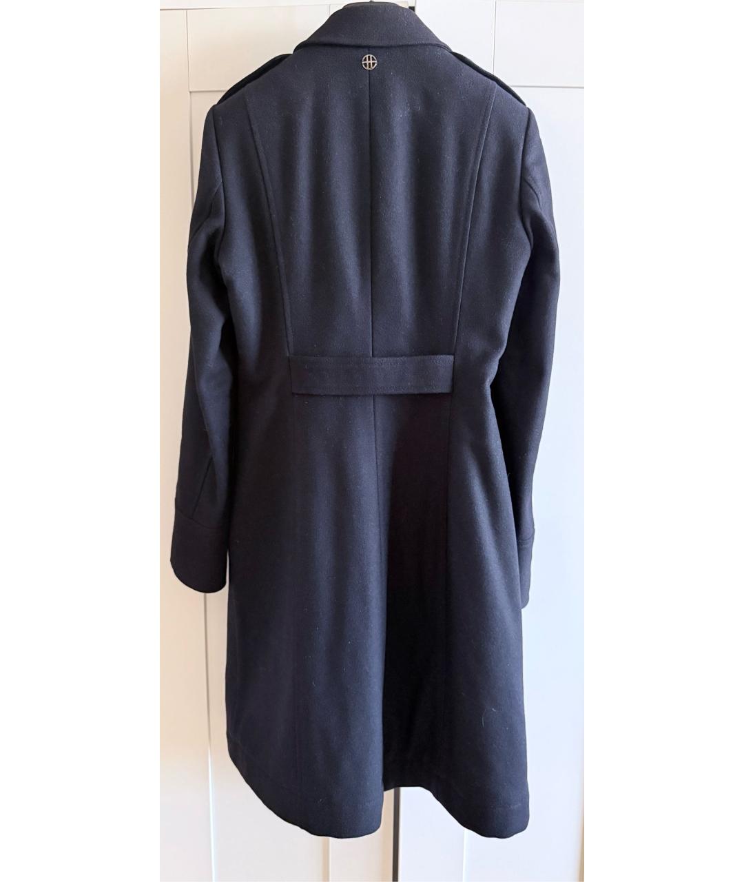 HUGO BOSS Темно-синее шерстяное пальто, фото 2