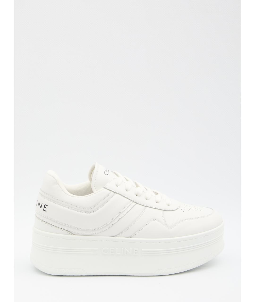 CELINE Белые кожаные кеды, фото 6
