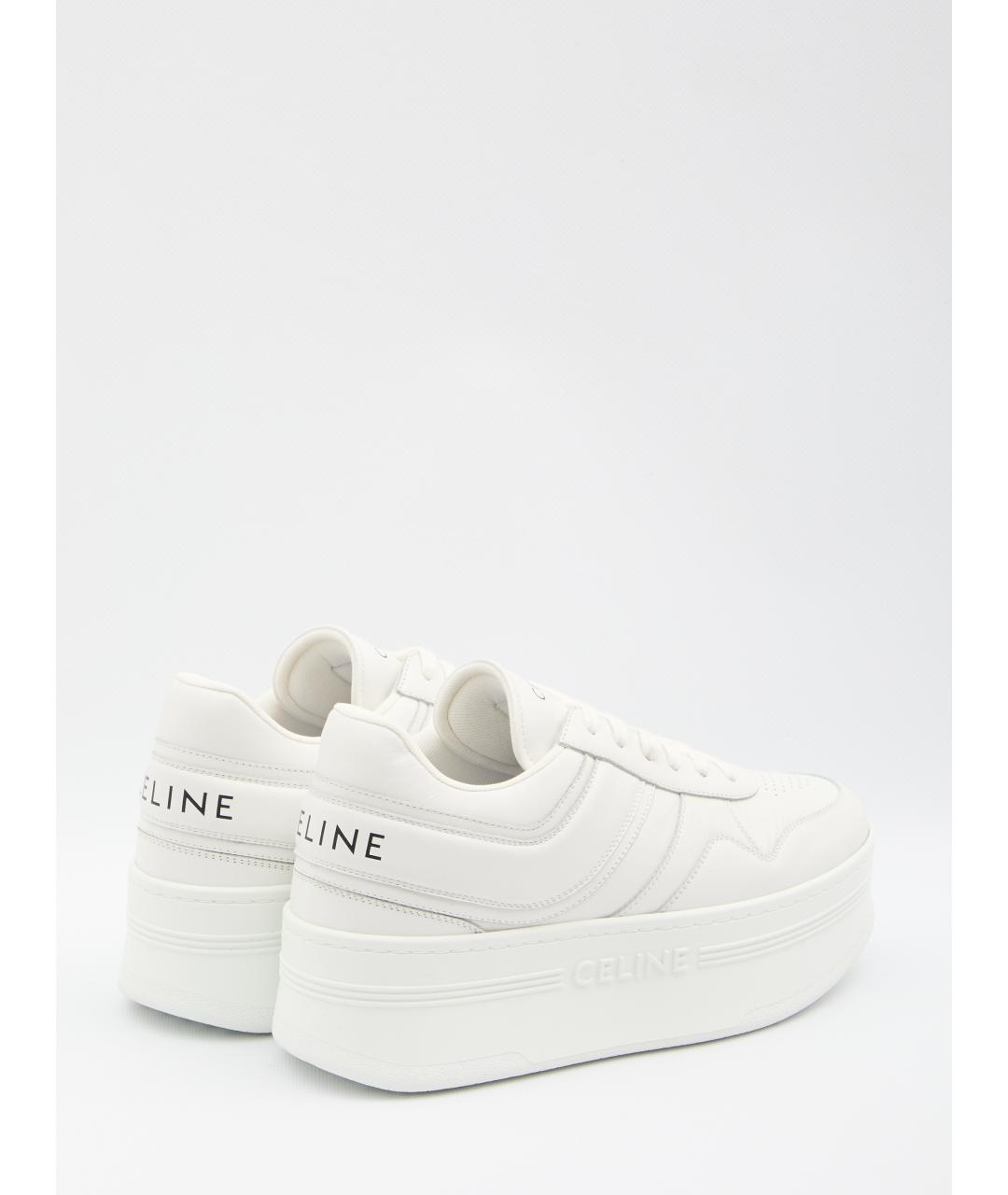 CELINE Белые кожаные кеды, фото 3