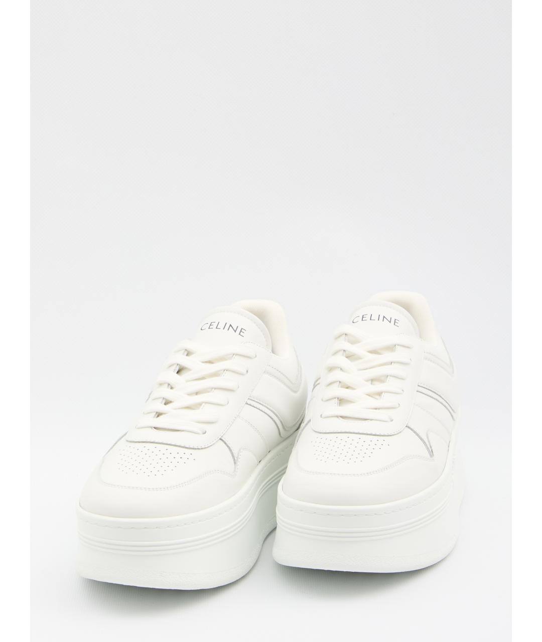 CELINE Белые кожаные кеды, фото 5