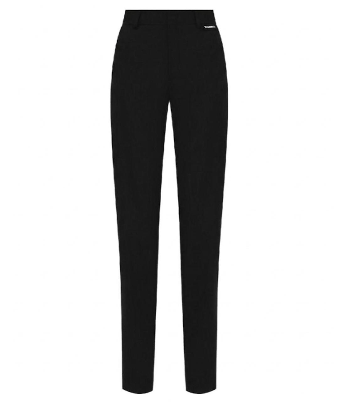 VETEMENTS Черные шерстяные брюки широкие, фото 1