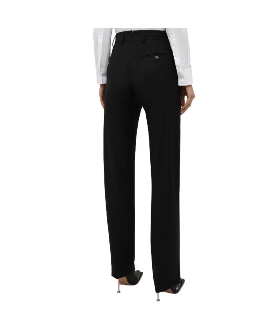 VETEMENTS Черные шерстяные брюки широкие, фото 3