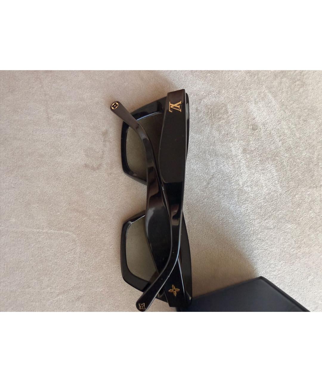 LOUIS VUITTON Черные пластиковые солнцезащитные очки, фото 3