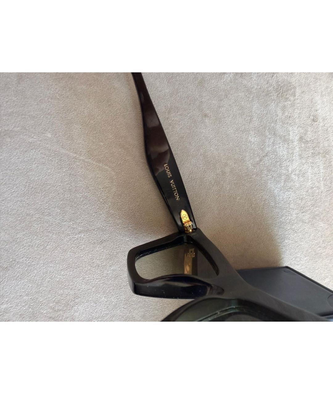 LOUIS VUITTON Черные пластиковые солнцезащитные очки, фото 6