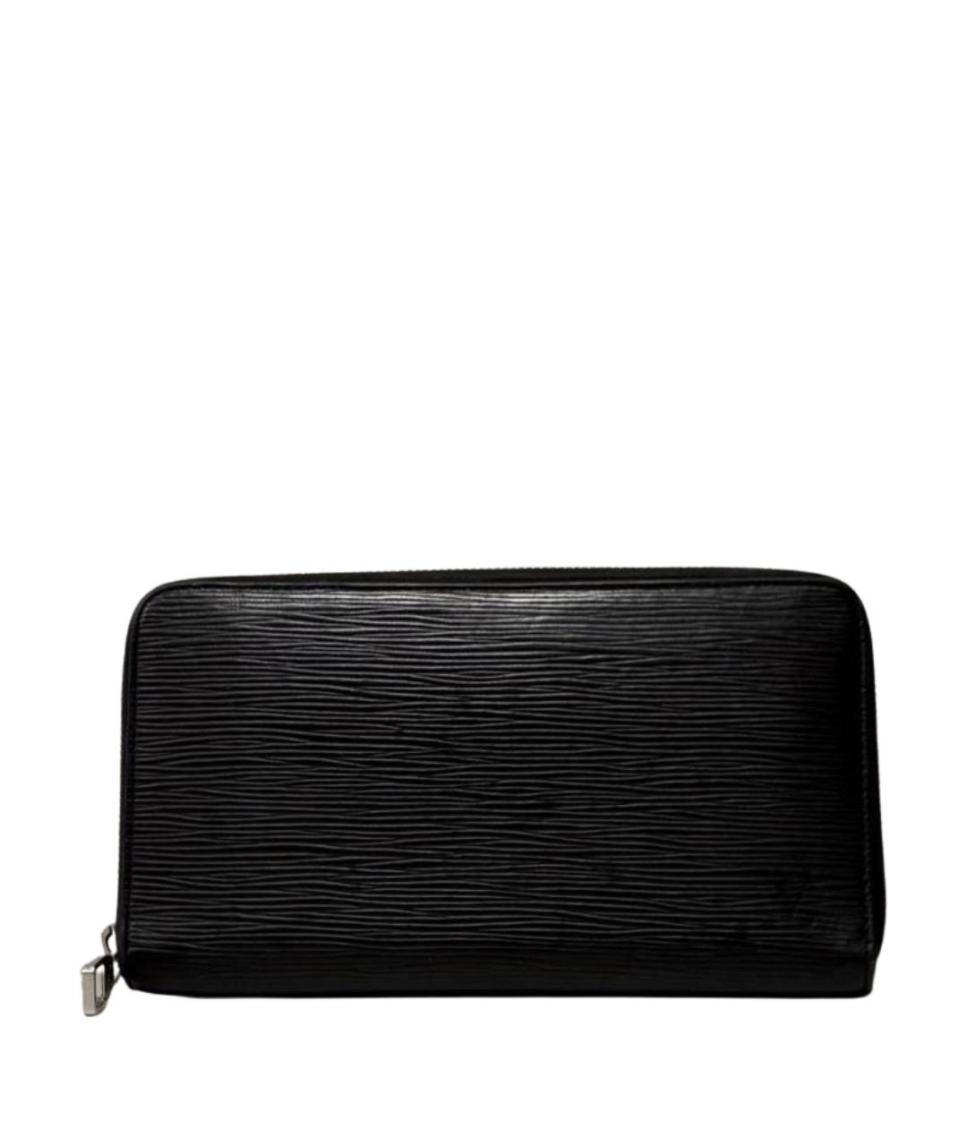 LOUIS VUITTON Черный кожаный кошелек, фото 1