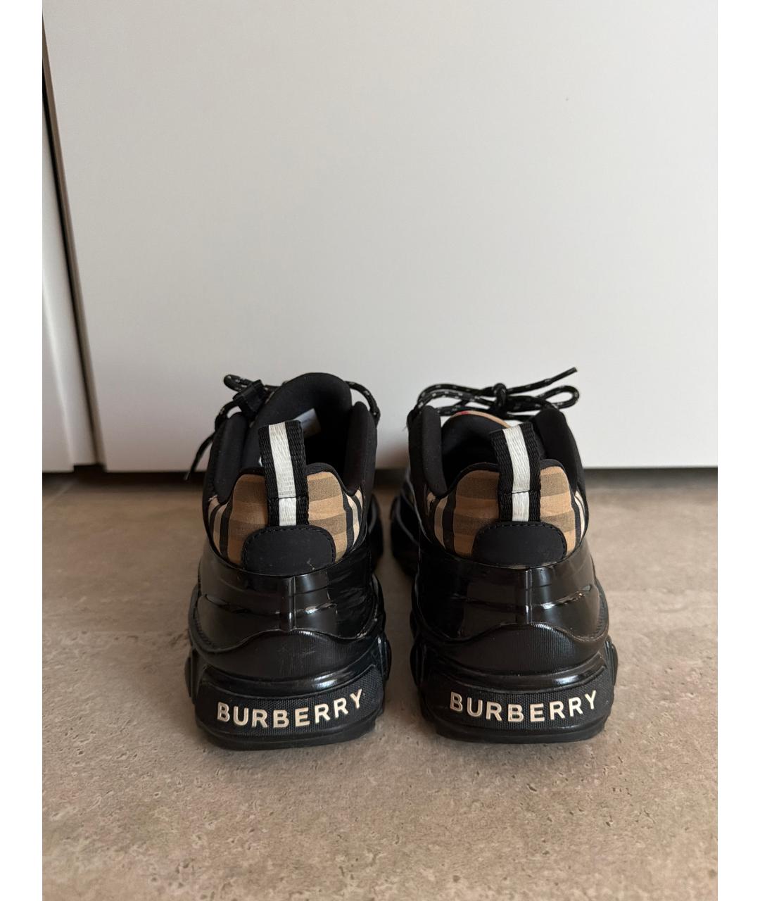 BURBERRY Мульти кожаные кроссовки, фото 4