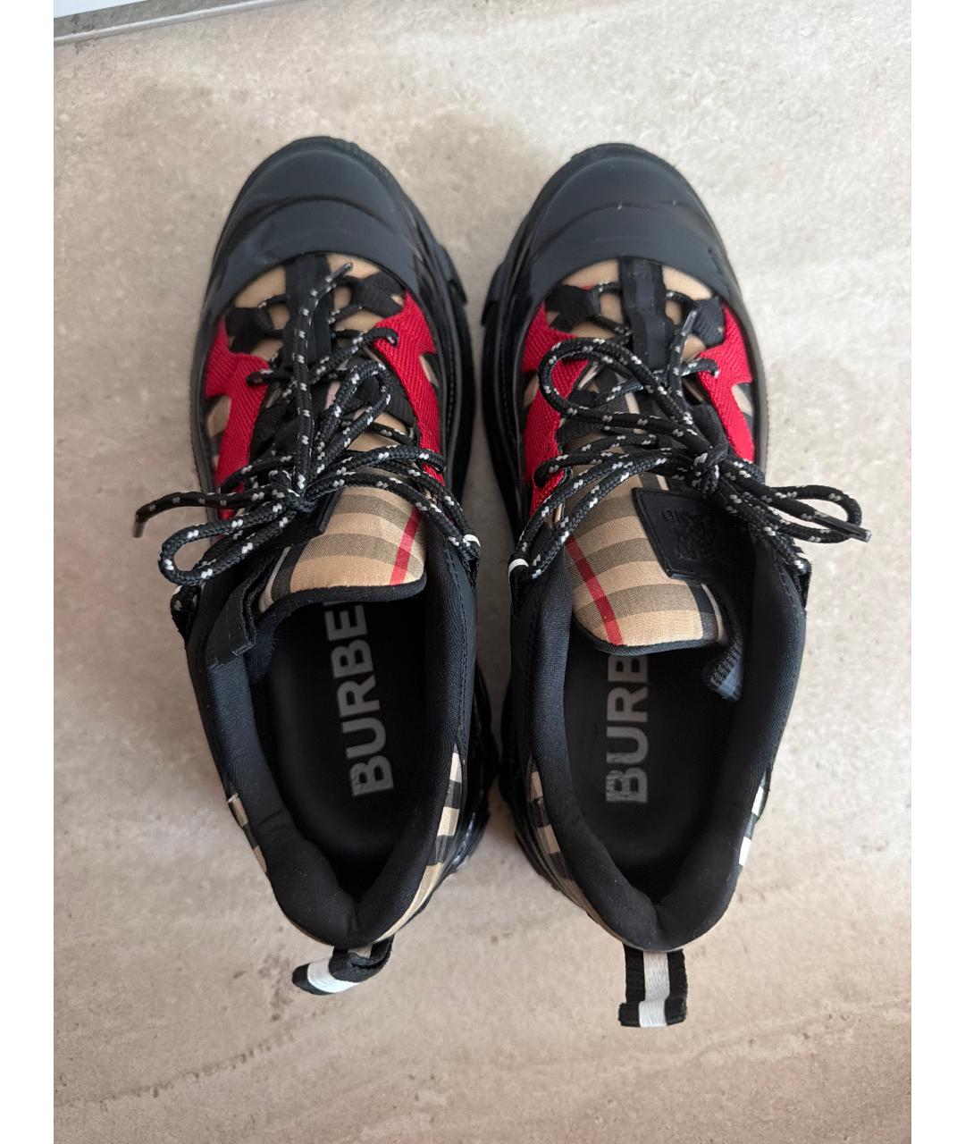 BURBERRY Мульти кожаные кроссовки, фото 3