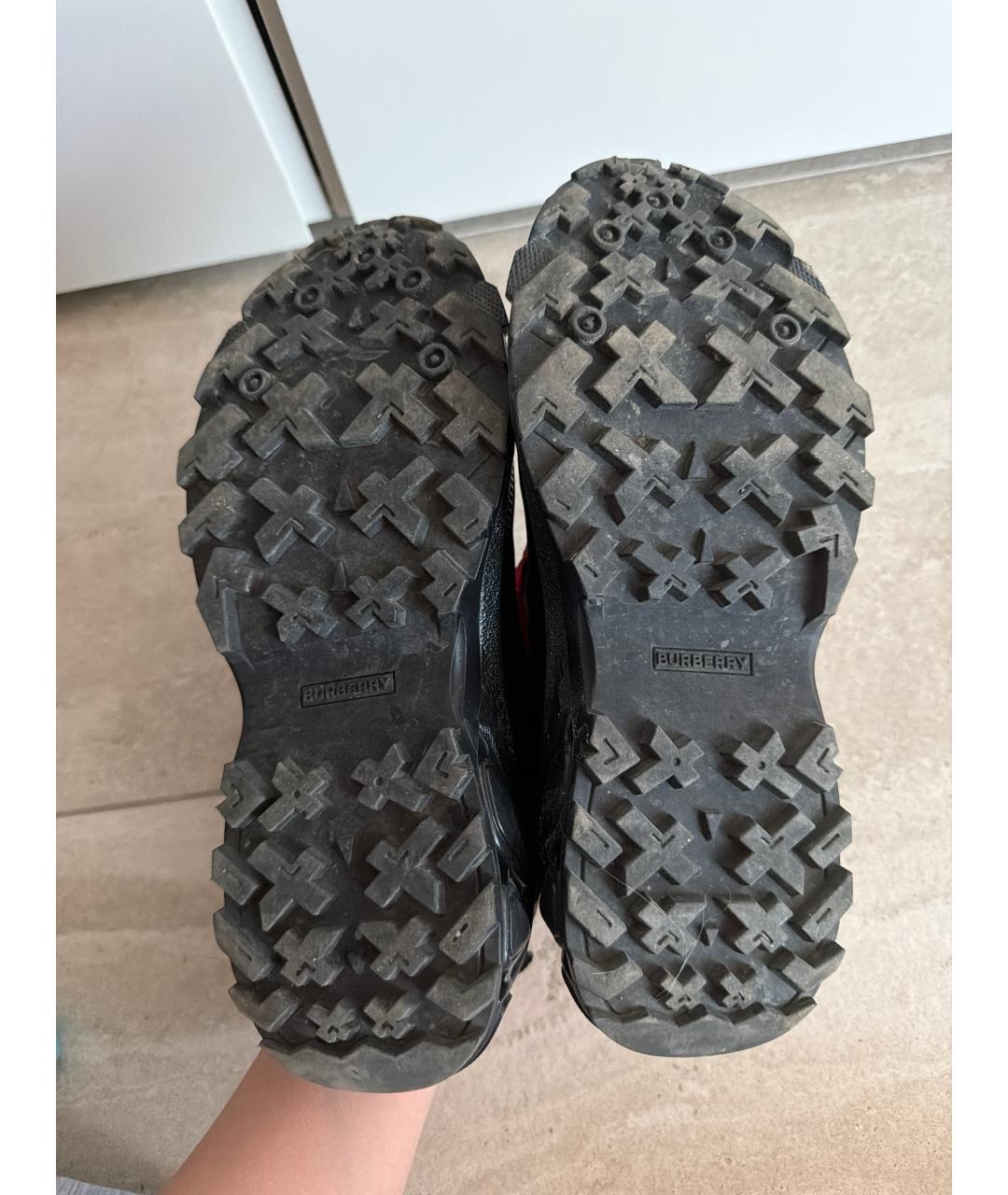 BURBERRY Мульти кожаные кроссовки, фото 5