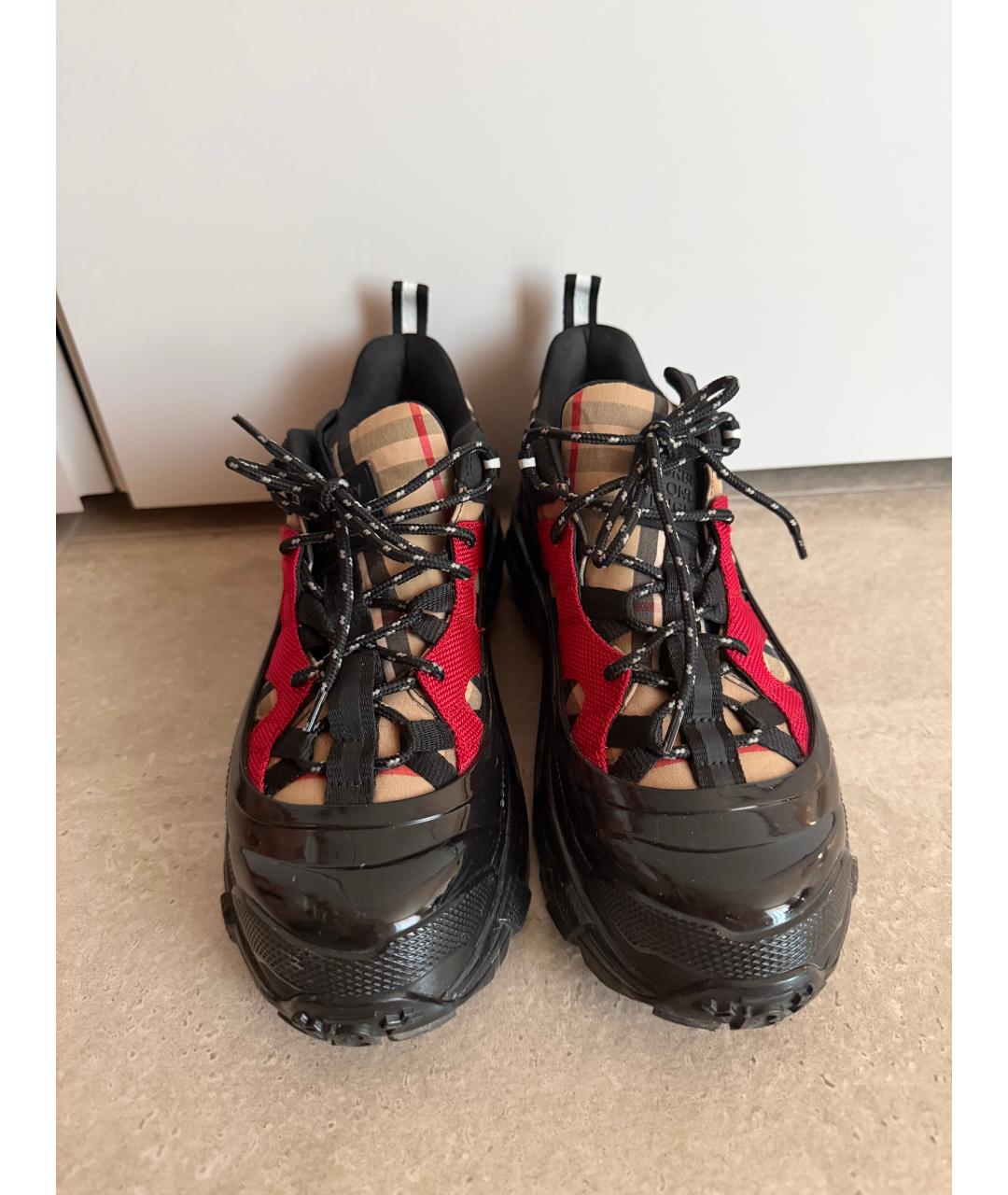 BURBERRY Мульти кожаные кроссовки, фото 2