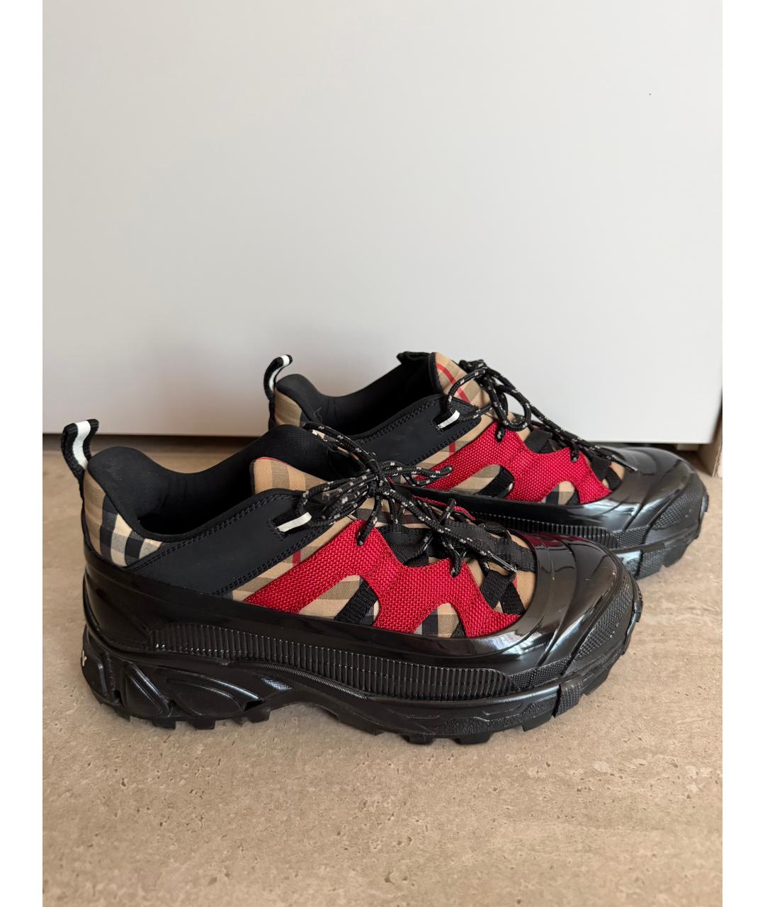 BURBERRY Мульти кожаные кроссовки, фото 6