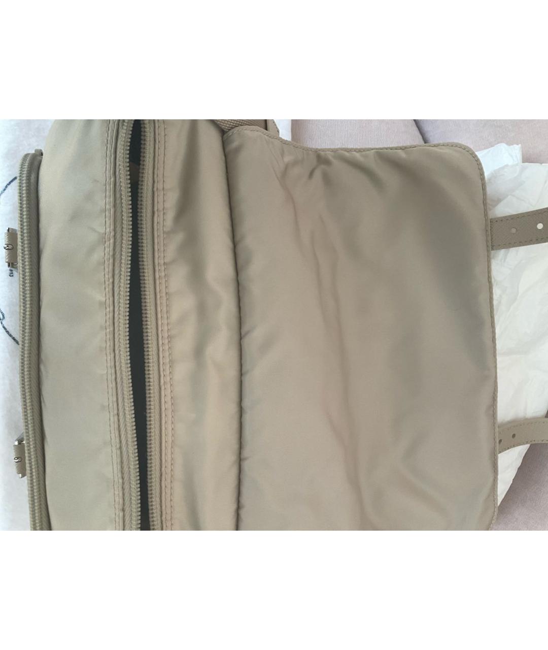 PRADA Бежевая сумка через плечо, фото 4