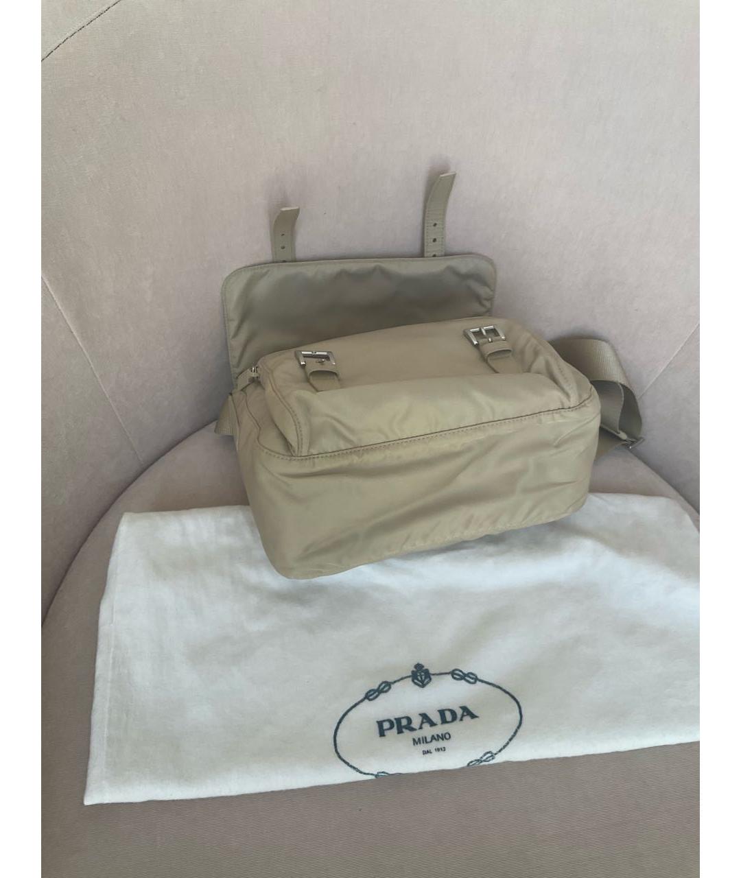 PRADA Бежевая сумка через плечо, фото 2
