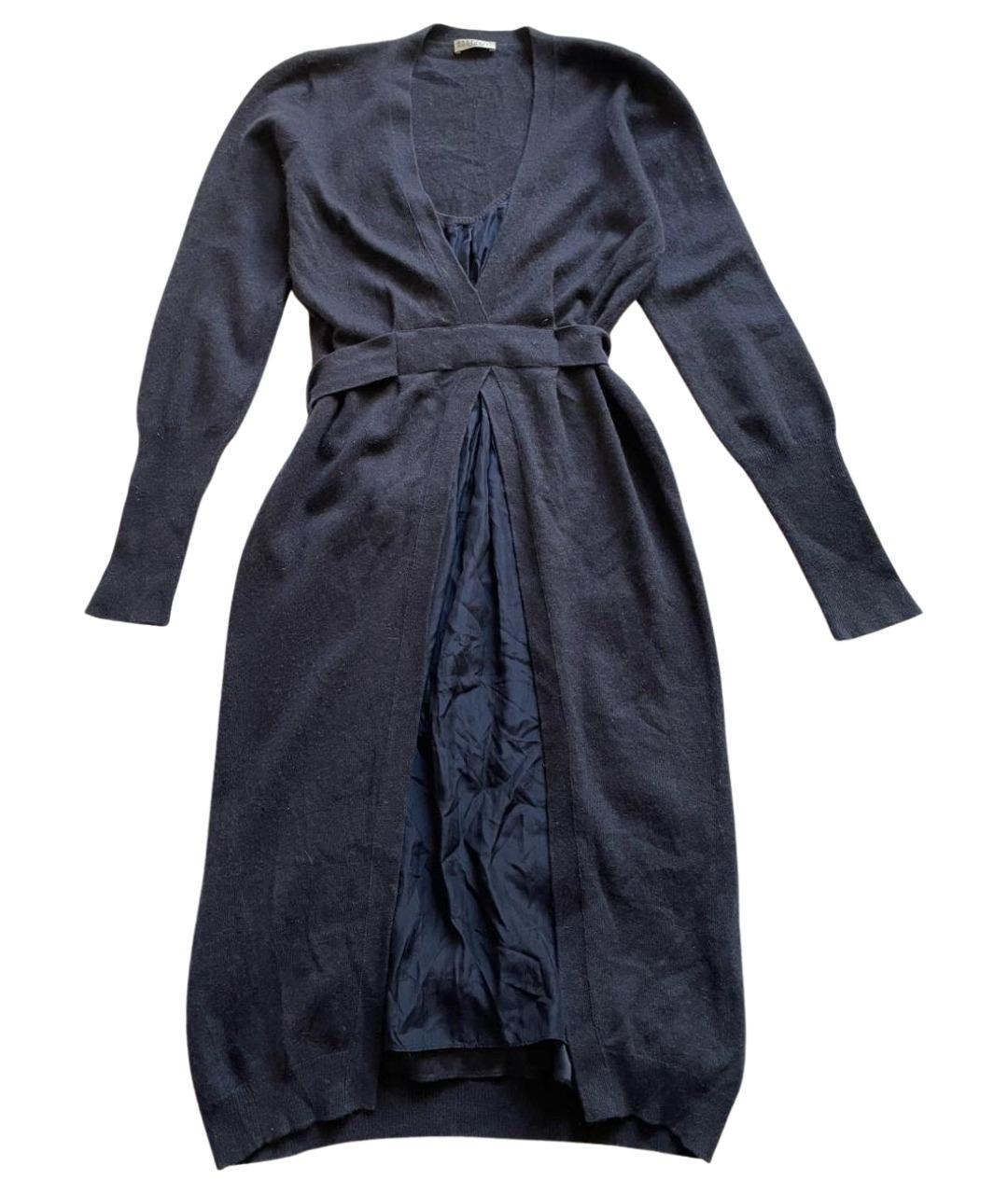 BRUNELLO CUCINELLI Антрацитовое кашемировое повседневное платье, фото 1