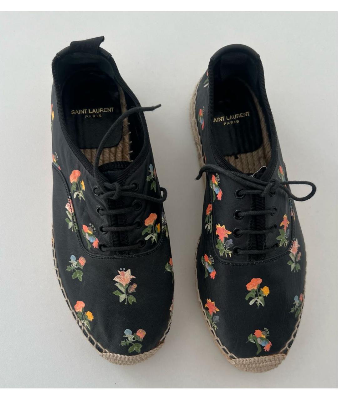 SAINT LAURENT Кожаные эспадрильи, фото 3