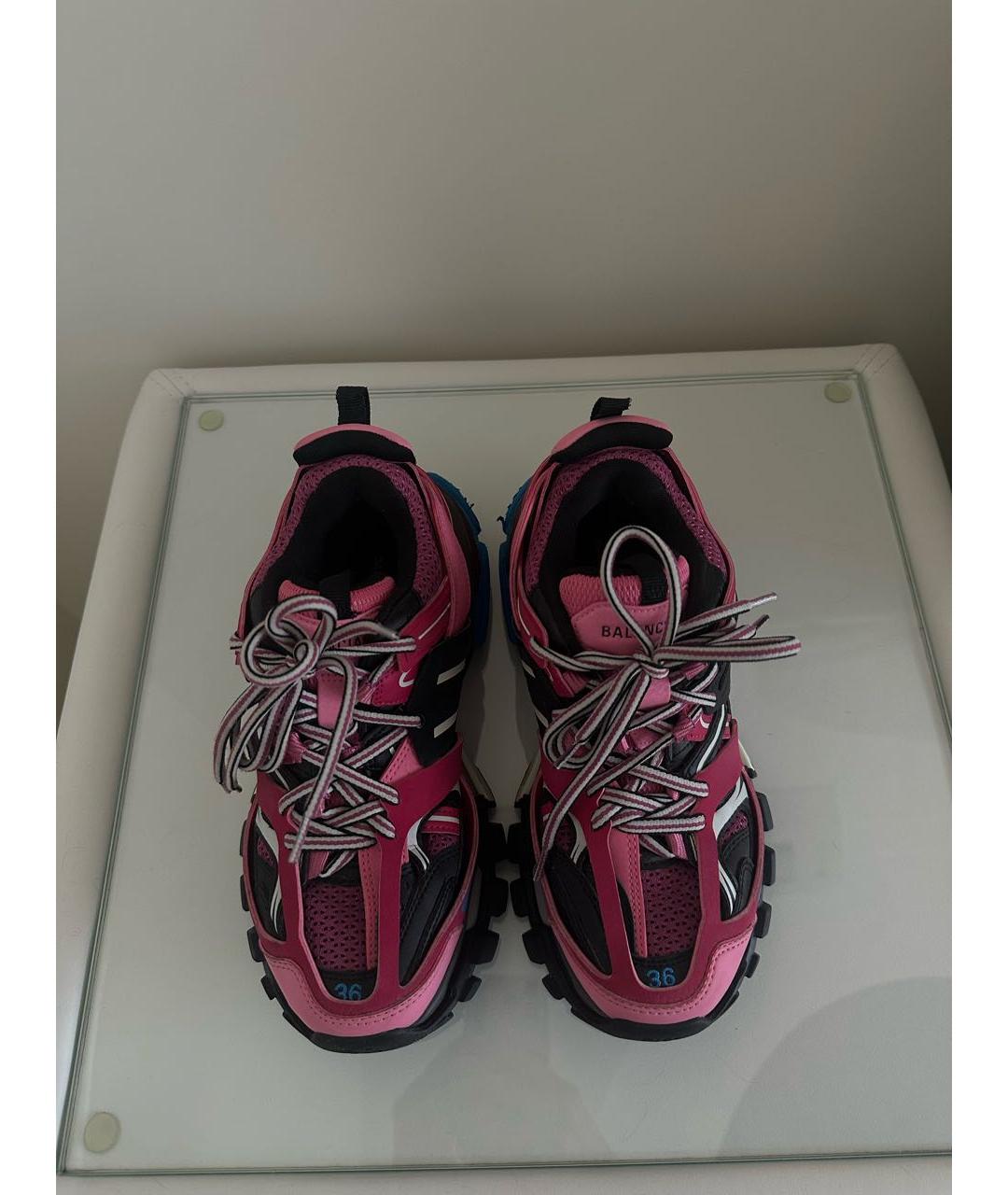 BALENCIAGA Розовые кожаные кроссовки, фото 3