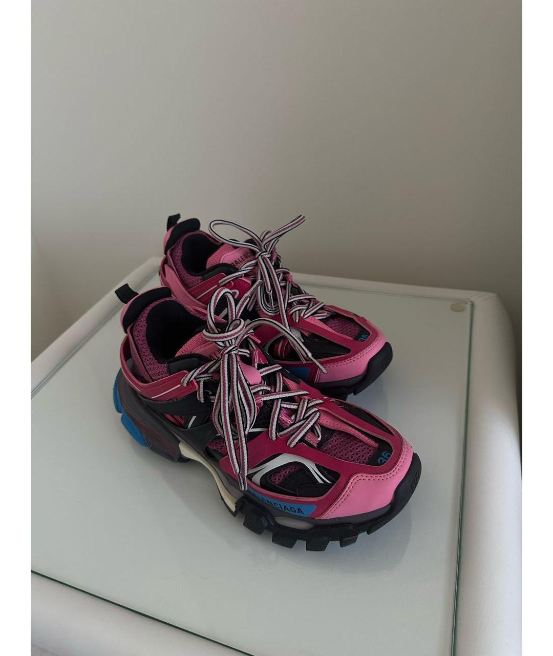 BALENCIAGA Розовые кожаные кроссовки, фото 2