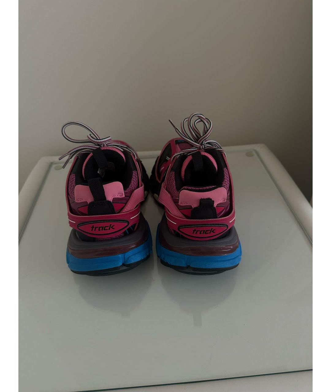 BALENCIAGA Розовые кожаные кроссовки, фото 4