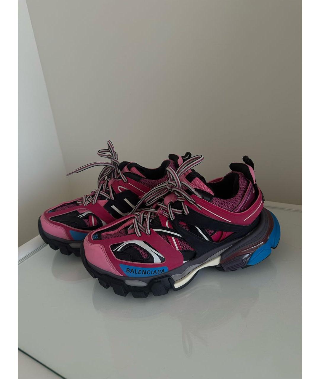 BALENCIAGA Розовые кожаные кроссовки, фото 5