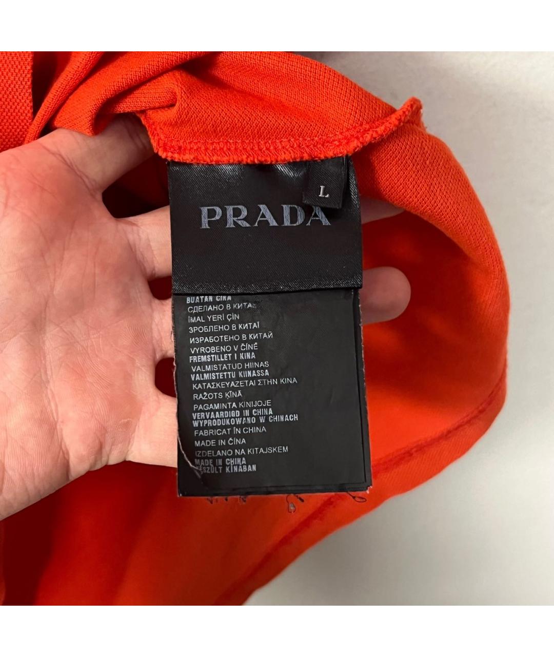 PRADA Красное поло с коротким рукавом, фото 5