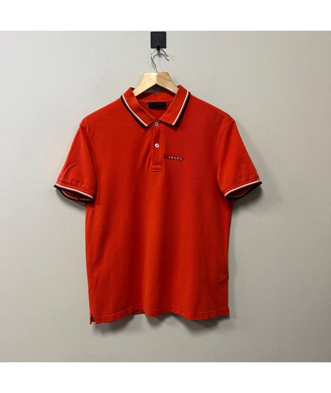 PRADA Красное поло с коротким рукавом, фото 6