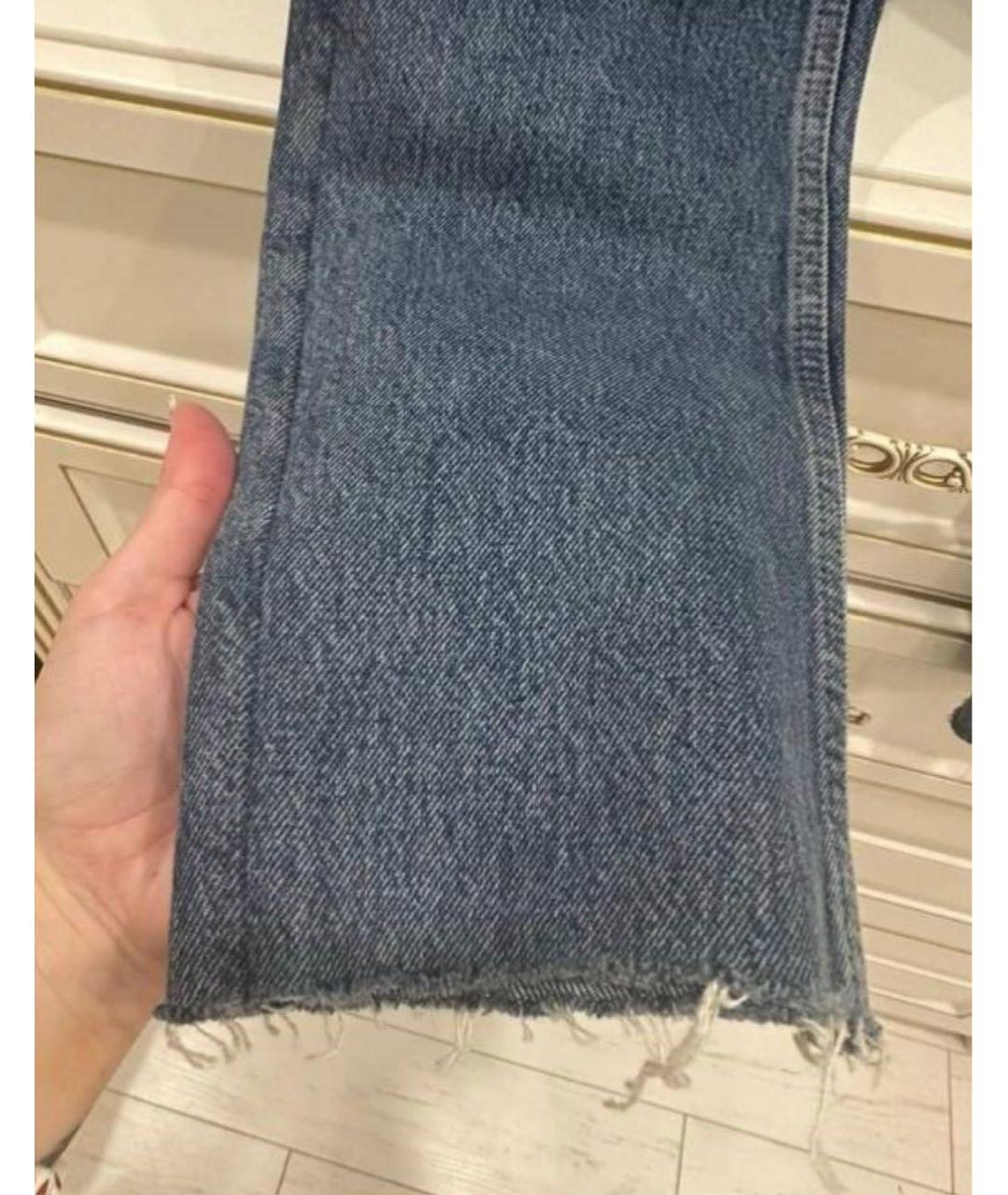 VETEMENTS Синие хлопковые прямые джинсы, фото 8