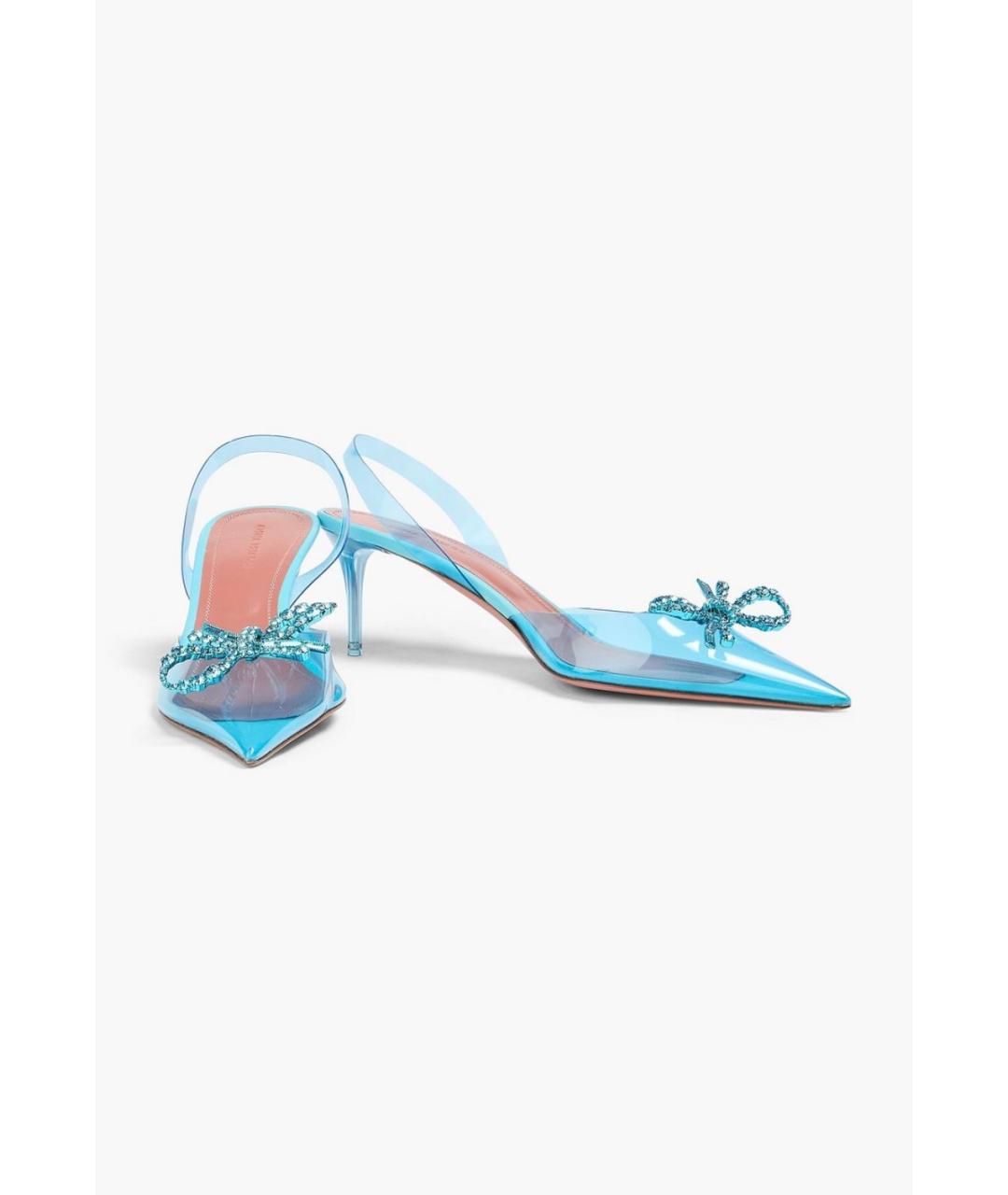 Amina Muaddi Бирюзовые туфли, фото 2