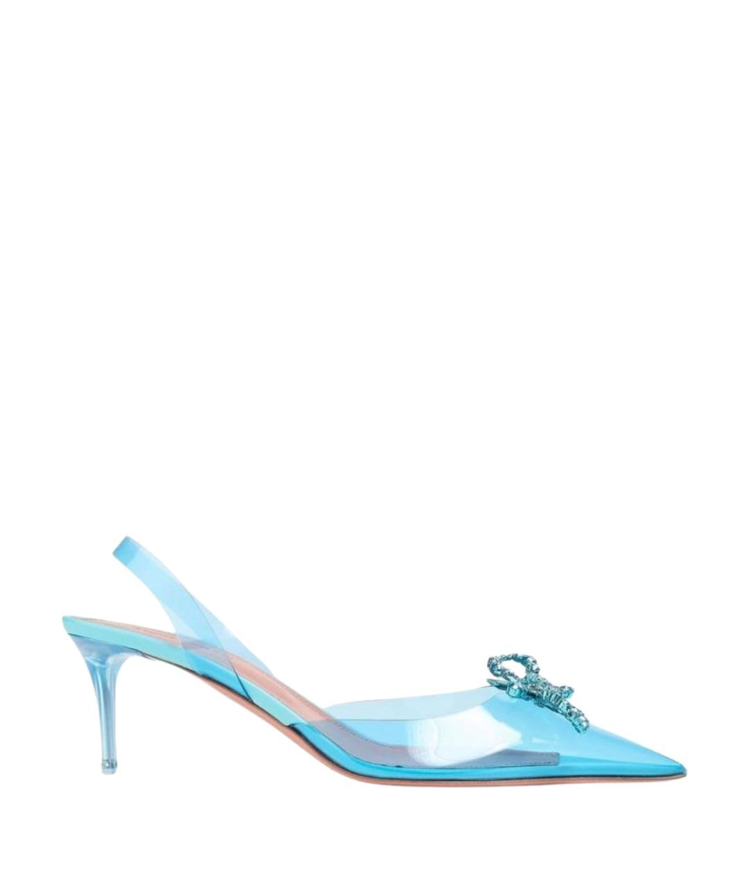Amina Muaddi Бирюзовые туфли, фото 1