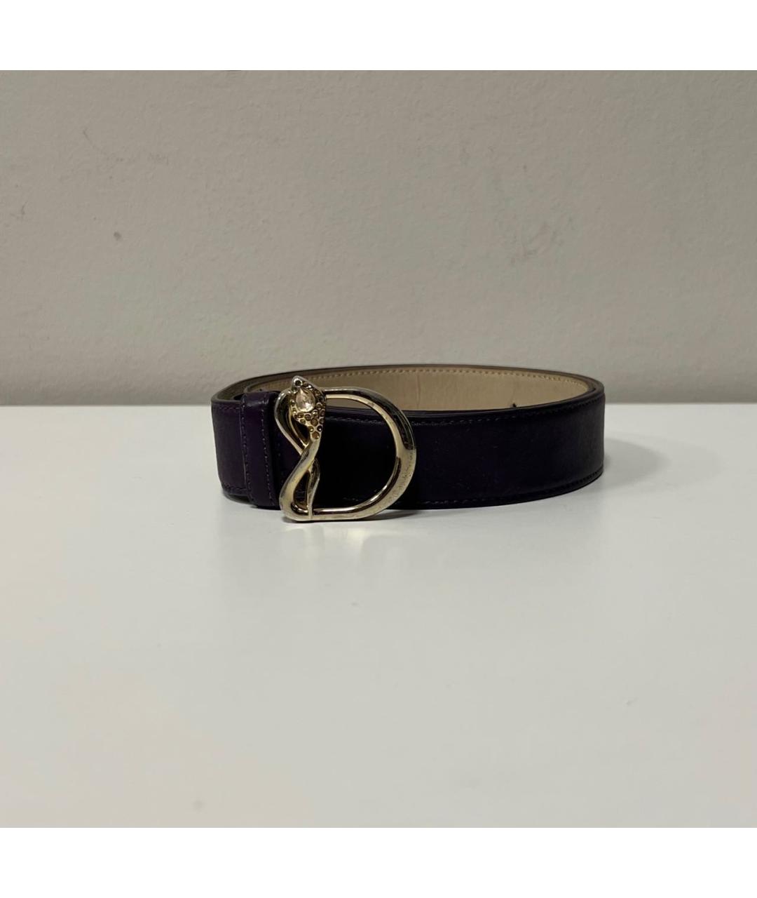 CHRISTIAN DIOR Фиолетовый ремень, фото 2