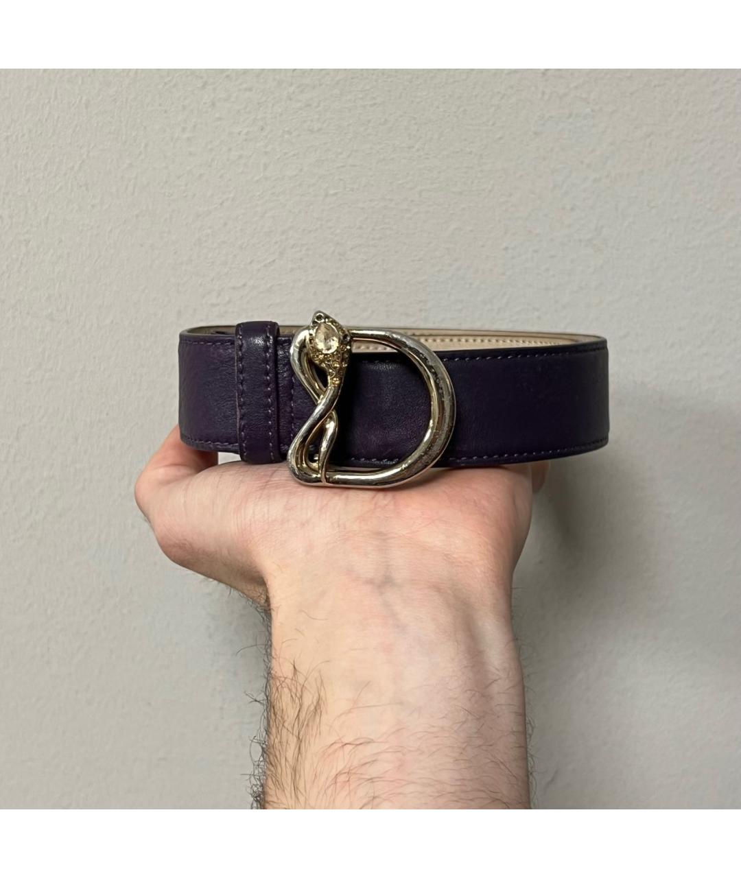 CHRISTIAN DIOR Фиолетовый ремень, фото 3