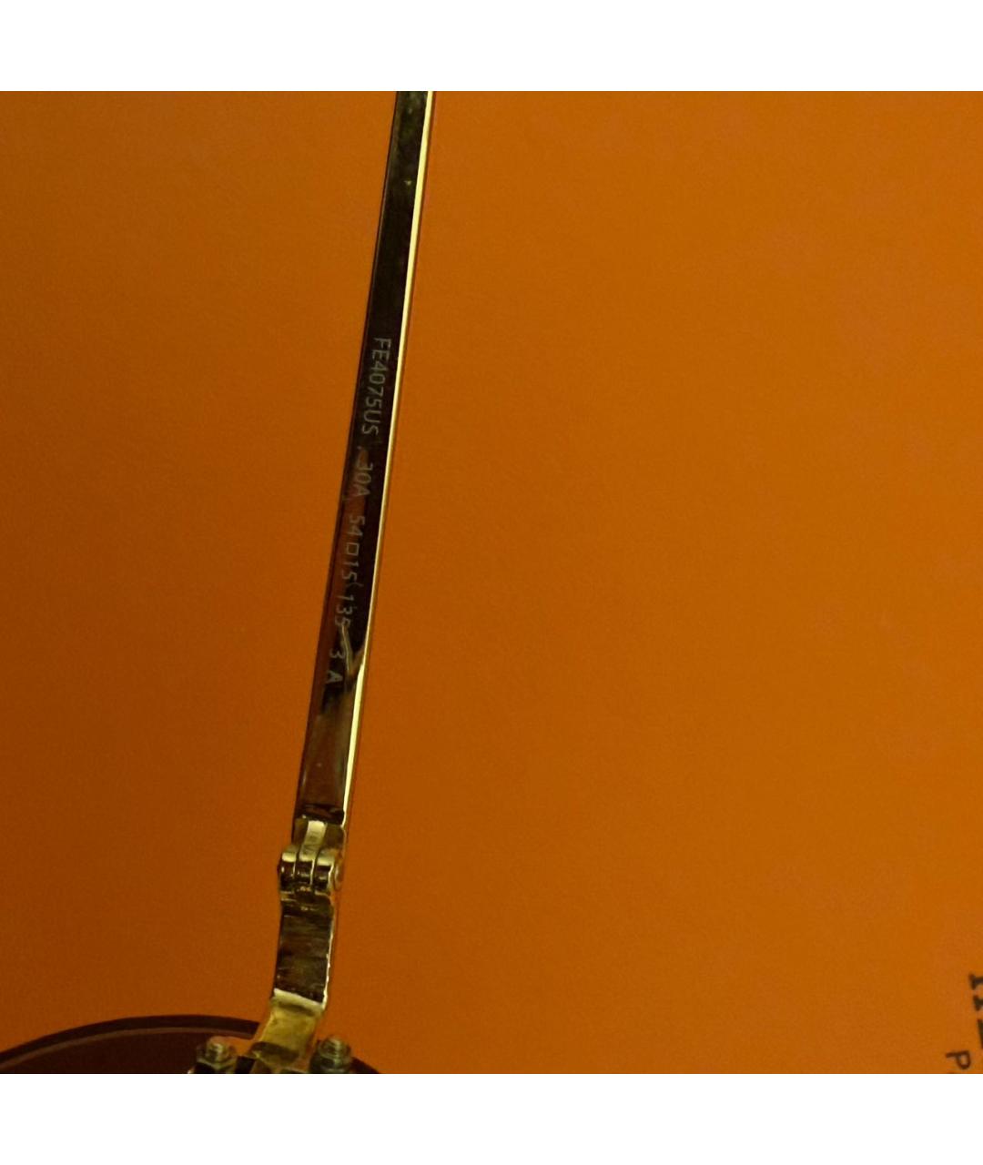 FENDI Черные металлические солнцезащитные очки, фото 4