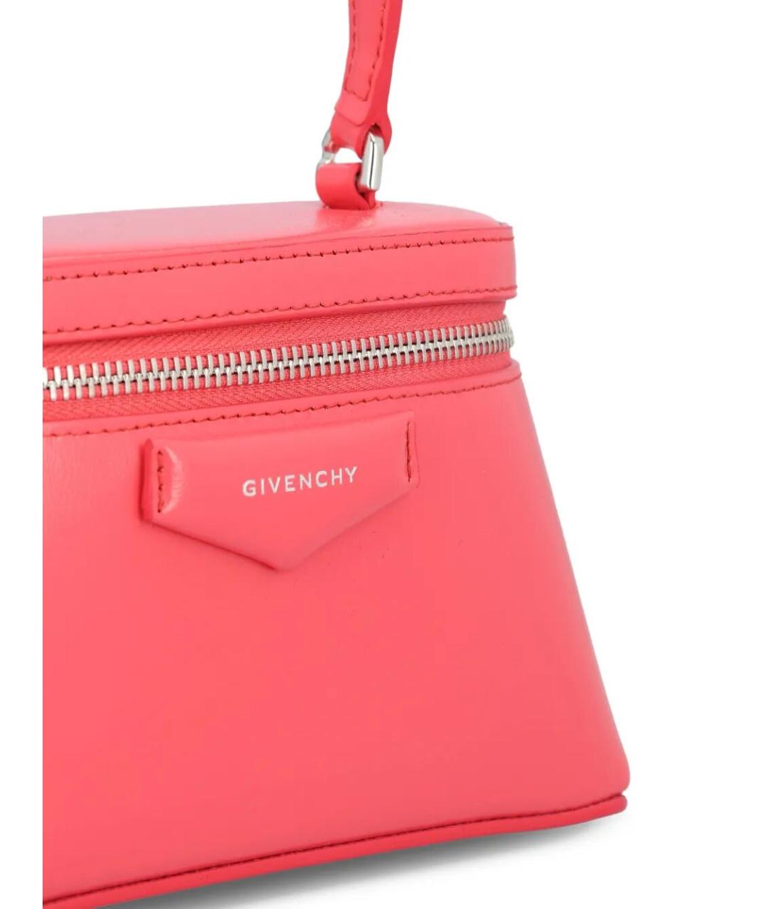 GIVENCHY Розовая кожаная сумка с короткими ручками, фото 4
