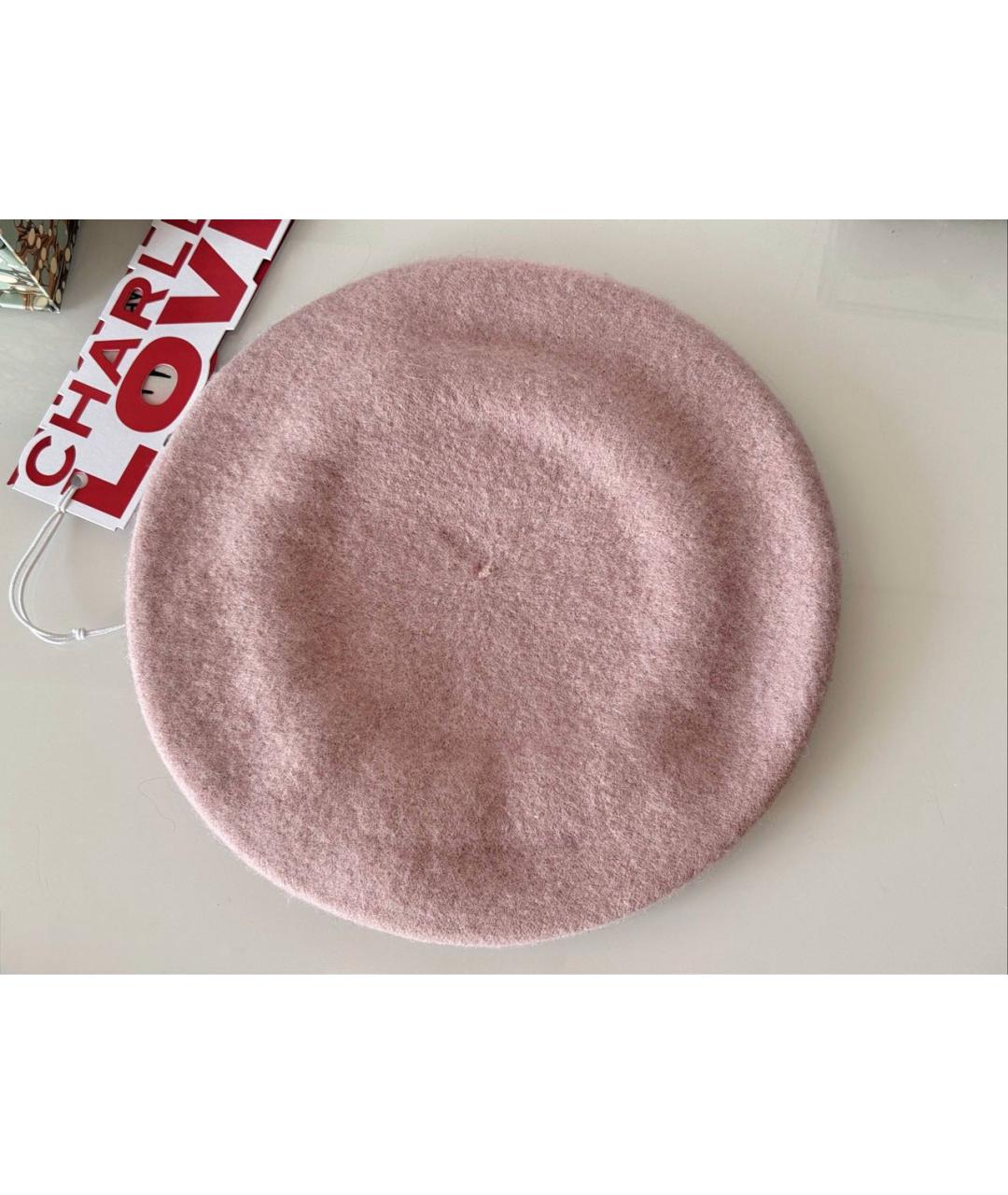 CHARLES JEFFREY LOVERBOY Розовая шерстяная шапка, фото 5