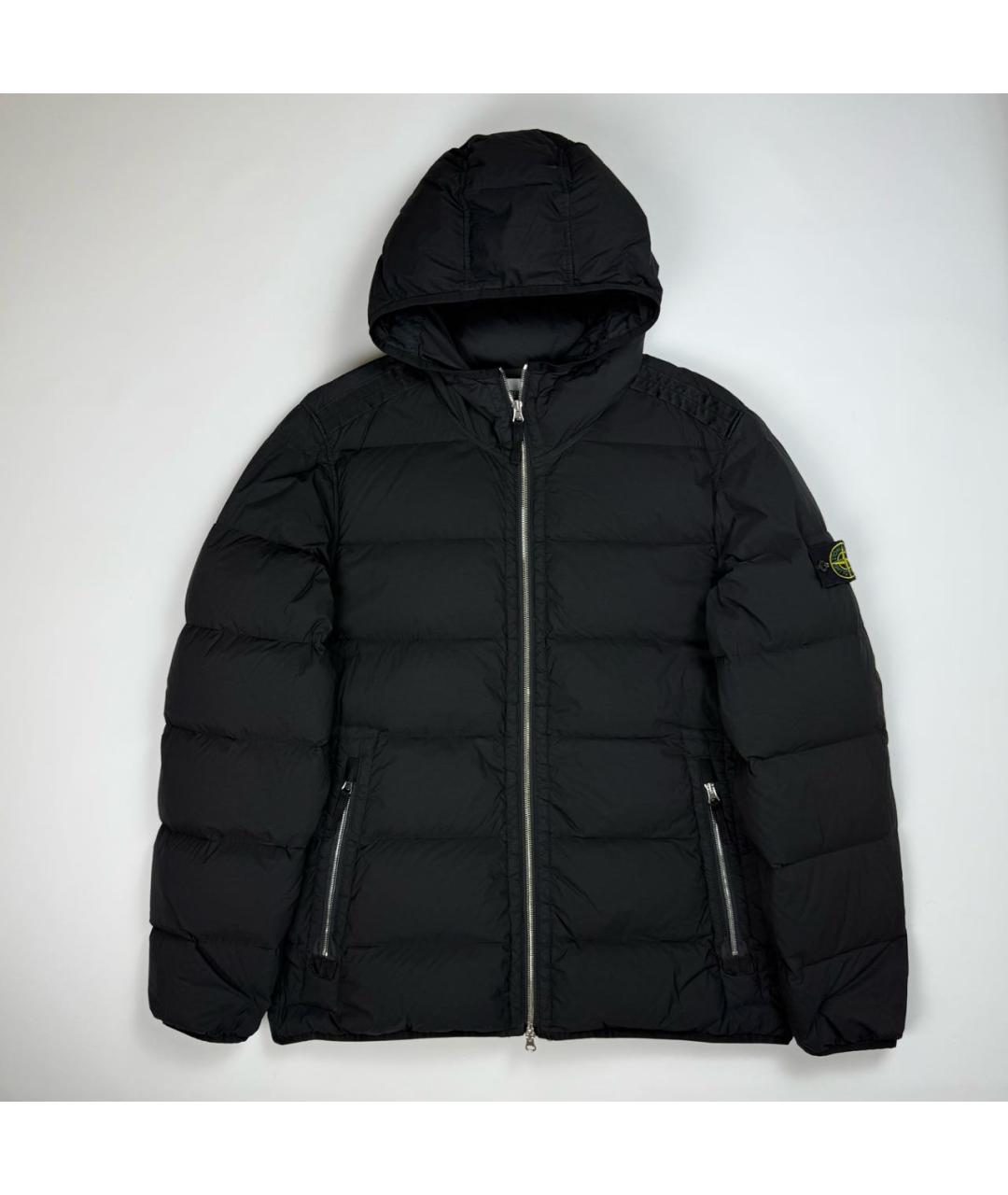 STONE ISLAND Черный пуховик, фото 6
