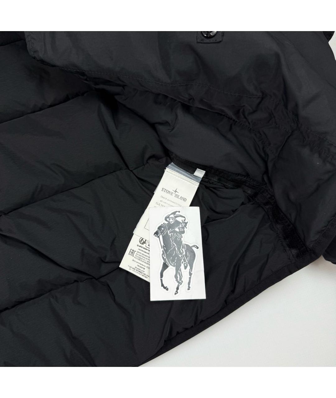 STONE ISLAND Черный пуховик, фото 5