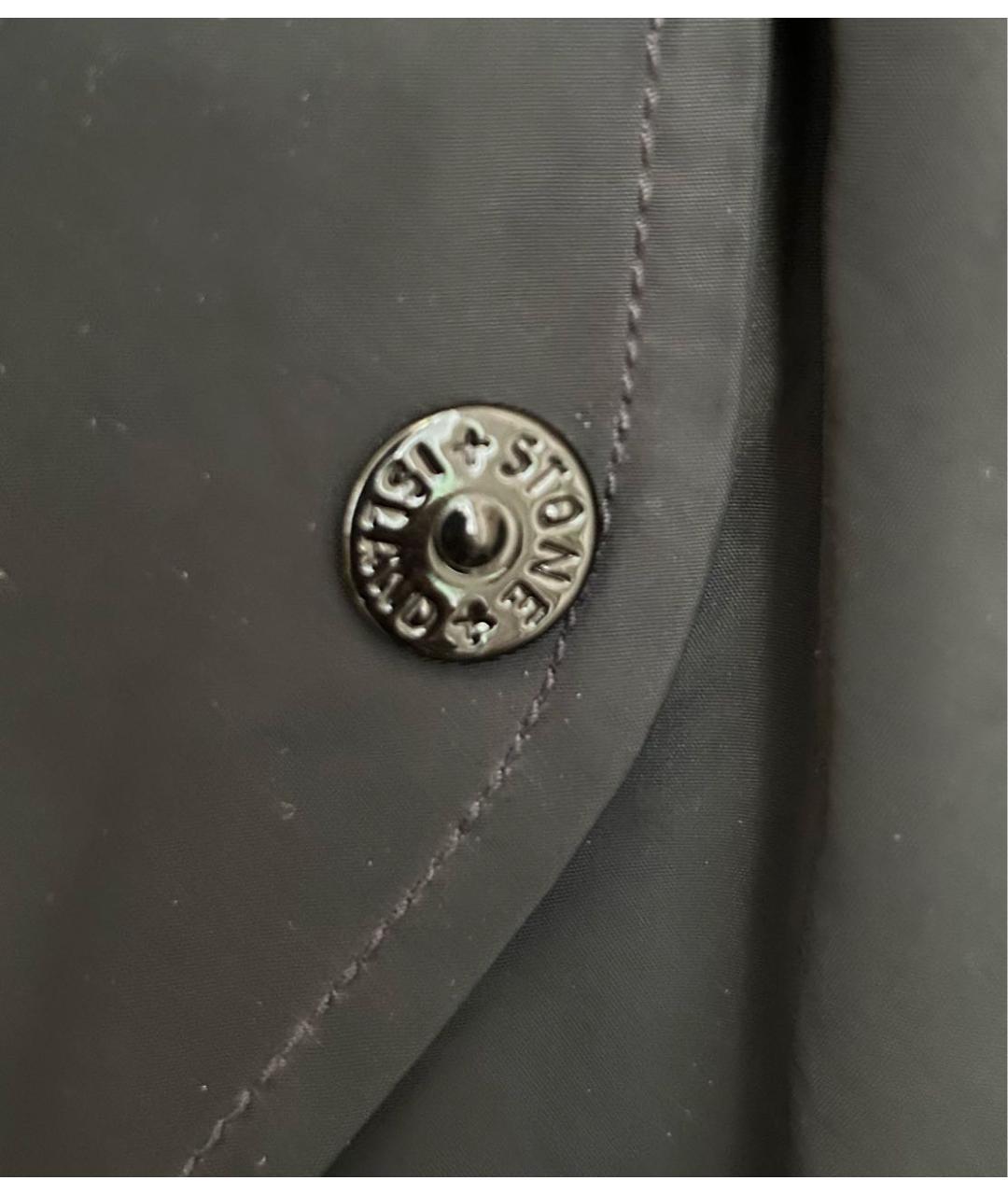 STONE ISLAND Темно-синяя полиамидовая куртка, фото 4