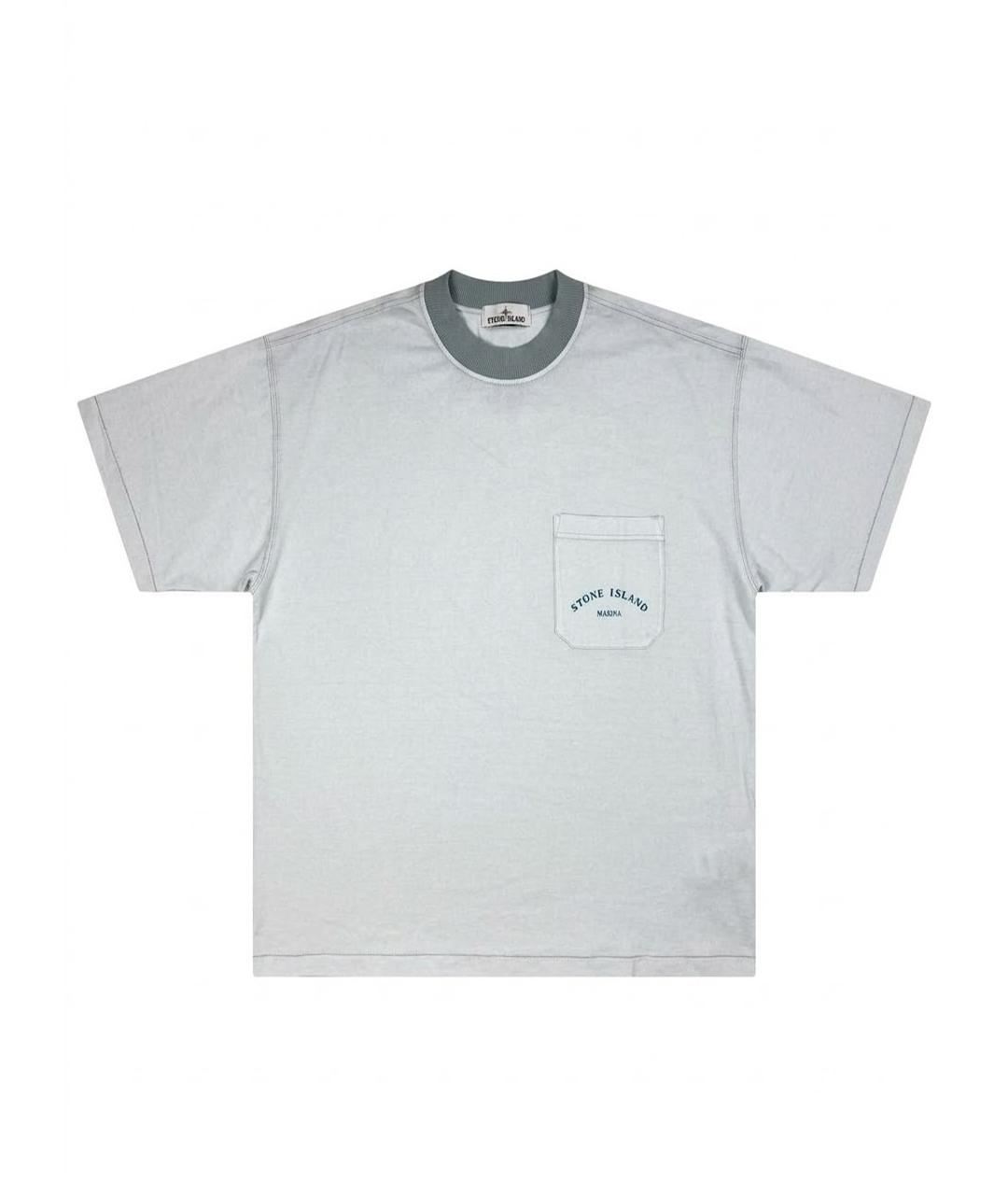 STONE ISLAND Голубая футболка, фото 1