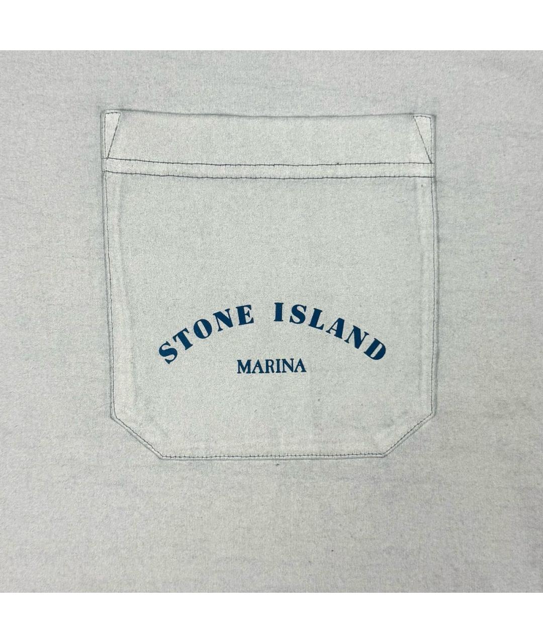 STONE ISLAND Голубая футболка, фото 4
