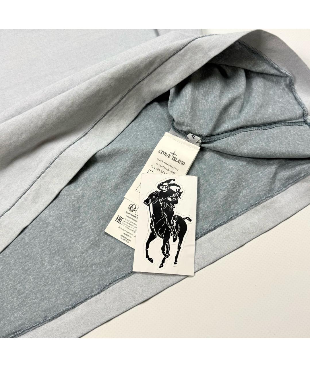 STONE ISLAND Голубая футболка, фото 5