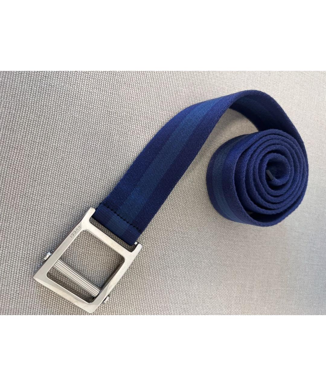 GUCCI Синий ремень, фото 2