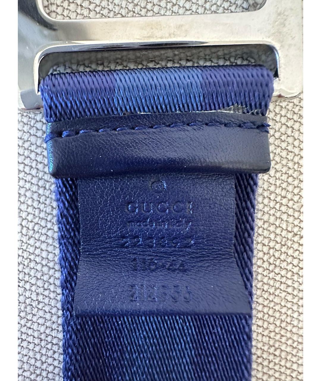 GUCCI Синий ремень, фото 3