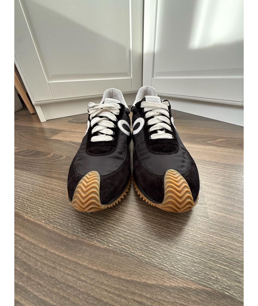 LOEWE Черные текстильные кроссовки, фото 2