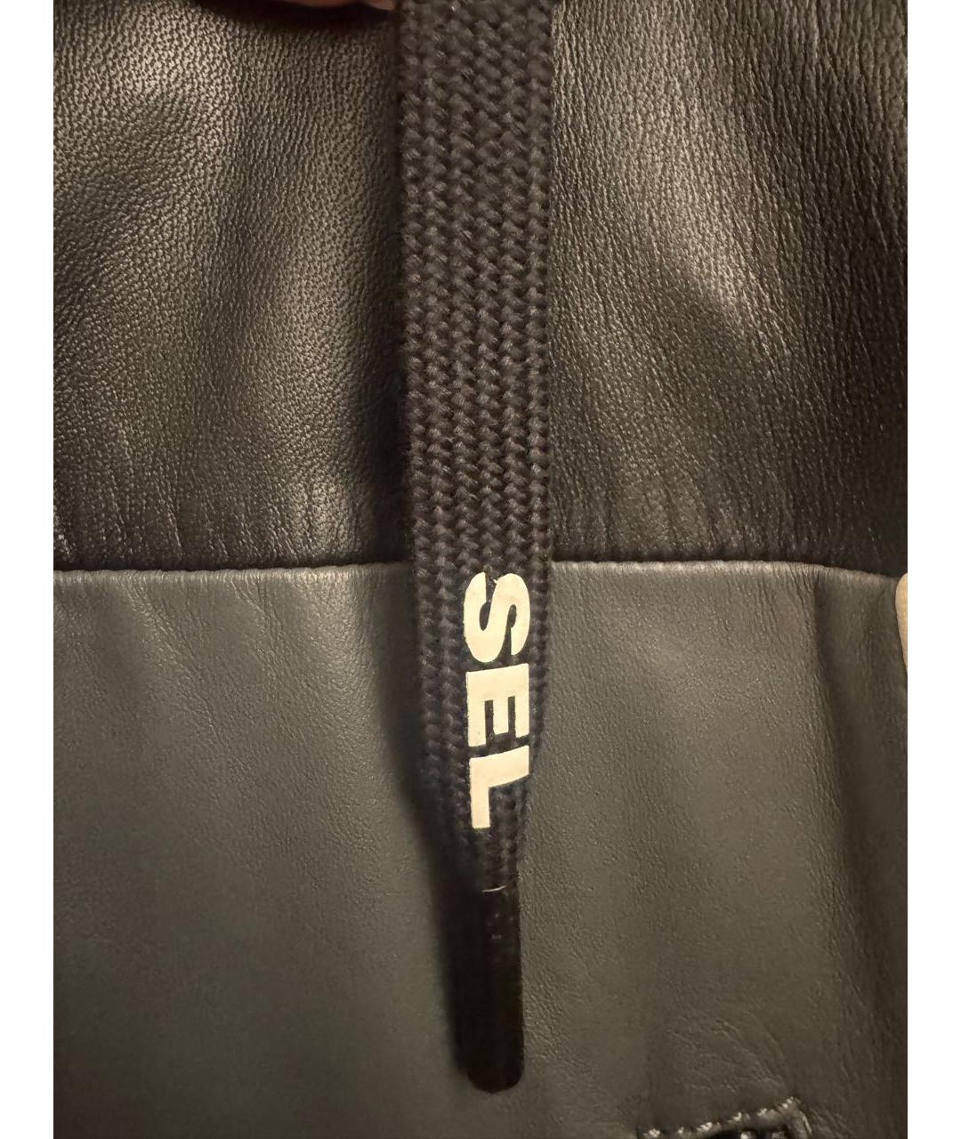 DIESEL Черная кожаная куртка, фото 7