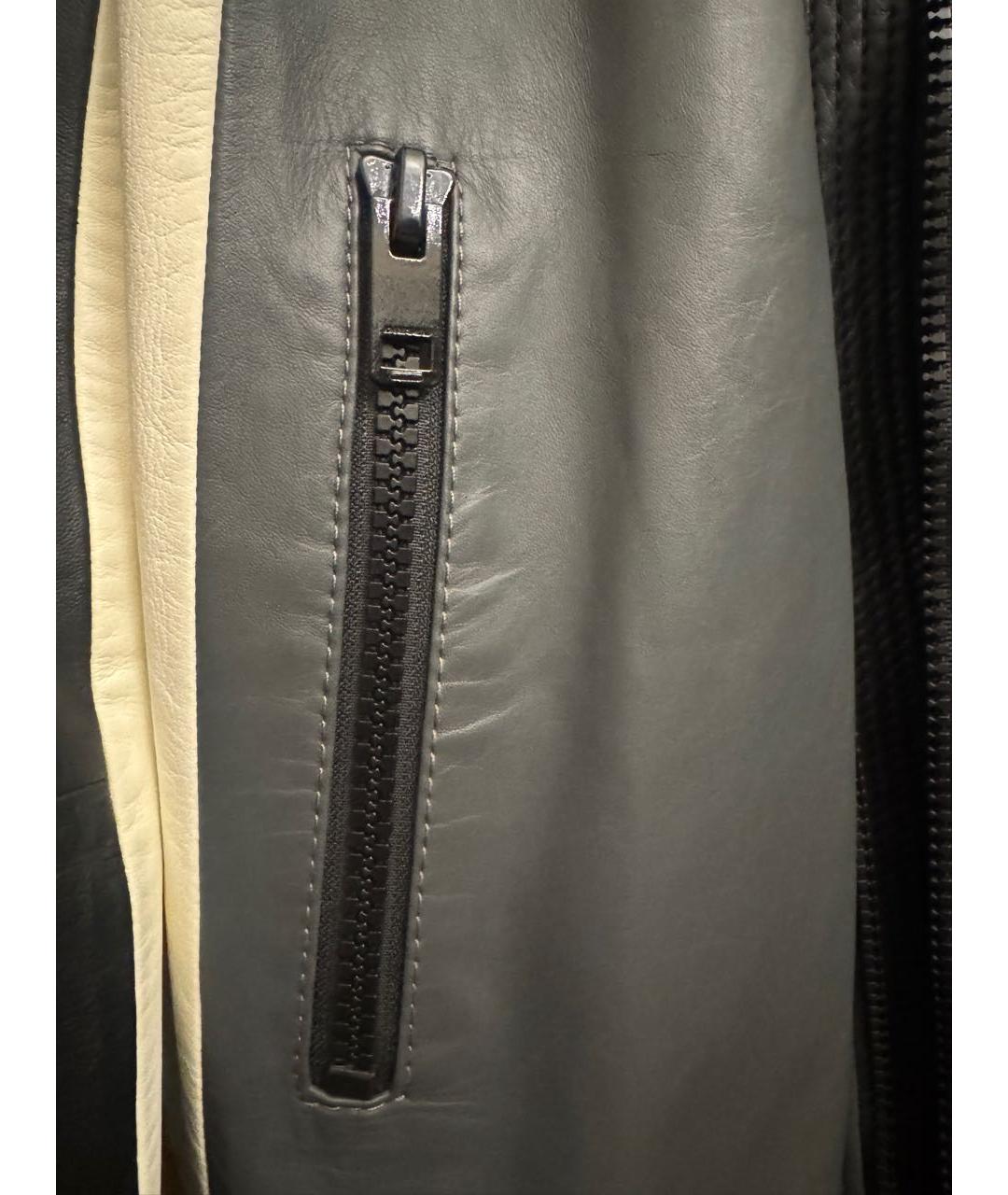 DIESEL Черная кожаная куртка, фото 4