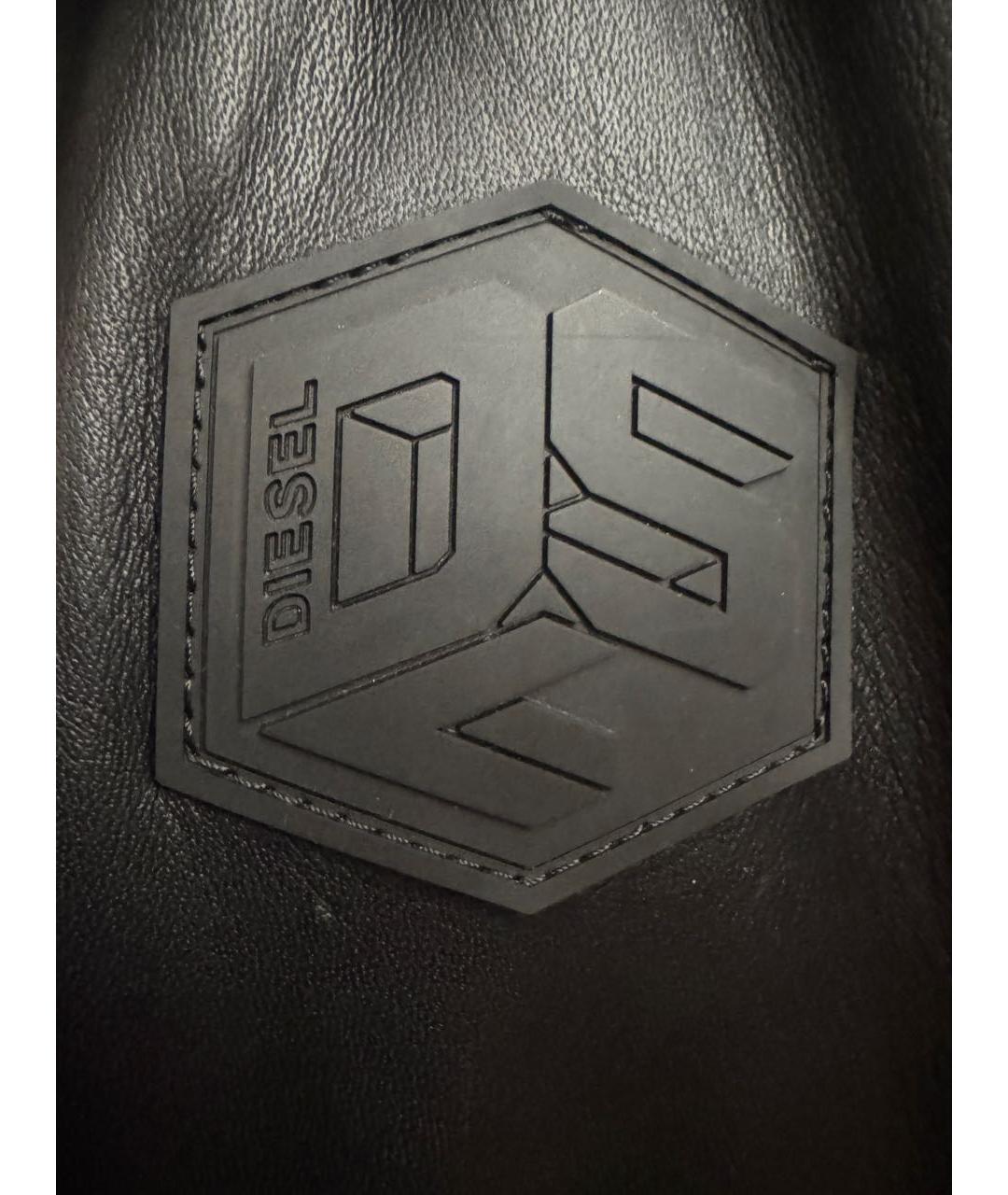 DIESEL Черная кожаная куртка, фото 5